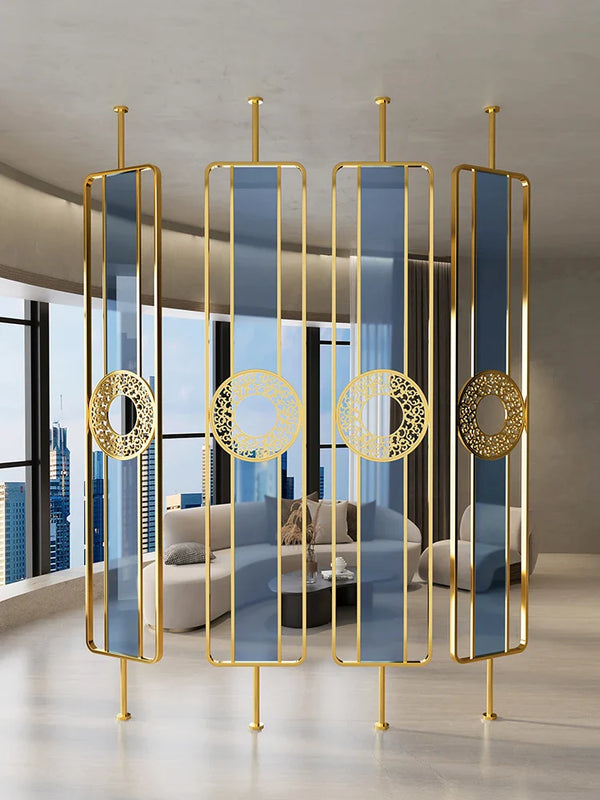 Meesha Metal Glass Steel