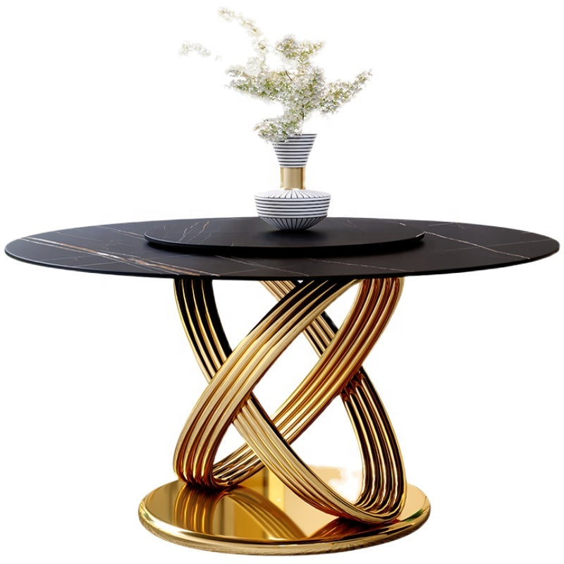 Blaze Luxurious Italian-Style Marble Round Only Table