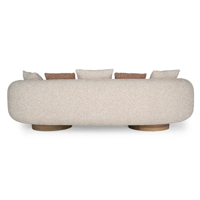 Rayo Modern Luxury Boucle Fabric 3 Seater Sofa