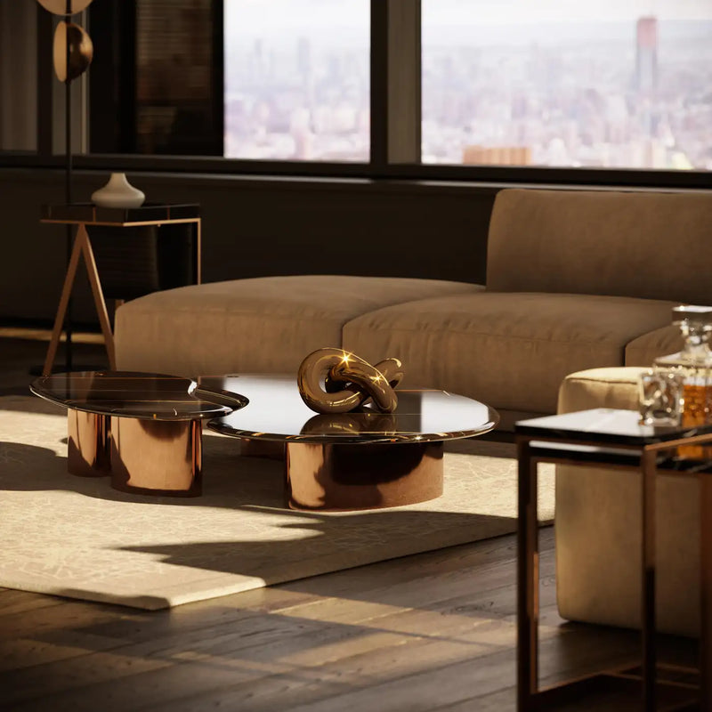 Zeat Modern Marble Center Table Set