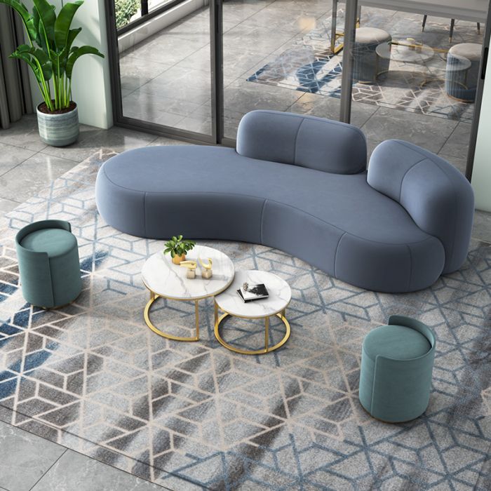 Lauren Modern Curved Japanese Style 4 Seater Sofa