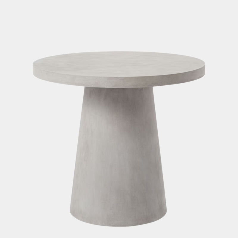 Minimalist Gray Round Base Cafe Table