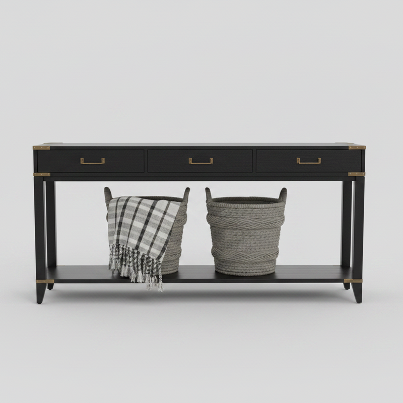 Brass Trim Console