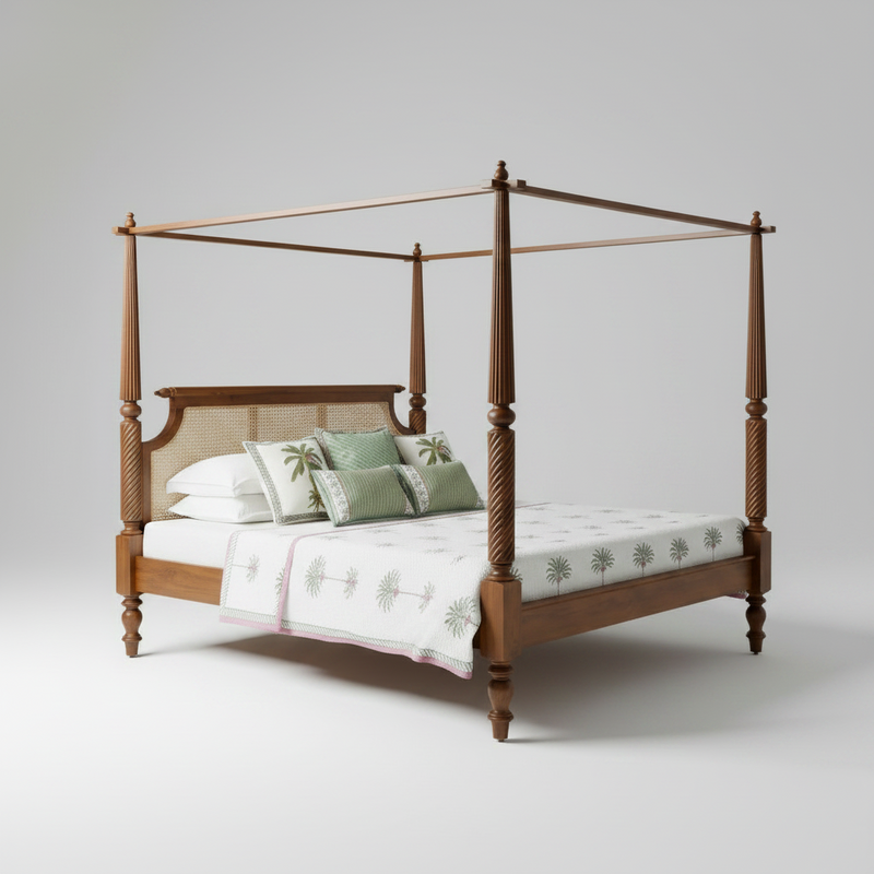 Cane Canopy Bed