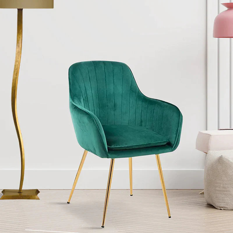 Dialect Modern High Tufted Back Luxury Green Lounge Chair