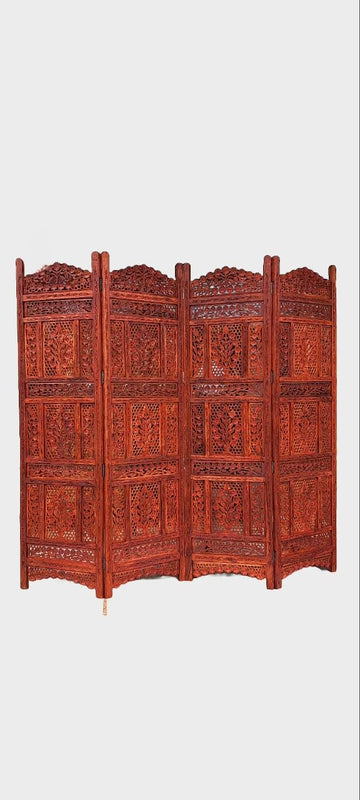 LIVING CONCEPT HANDICRAFTS Sheesham Wood Room Divider Wooden Room Partition/Screen/Room Divider/Room Natural Finish