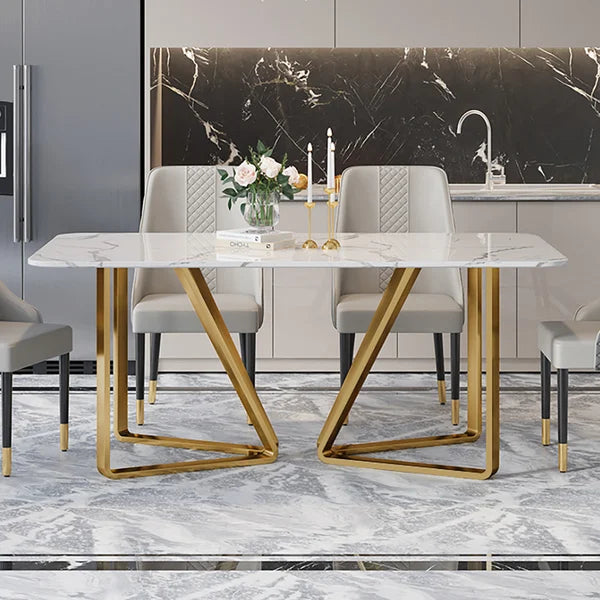 Stern Modern Luxury Dining Table Set