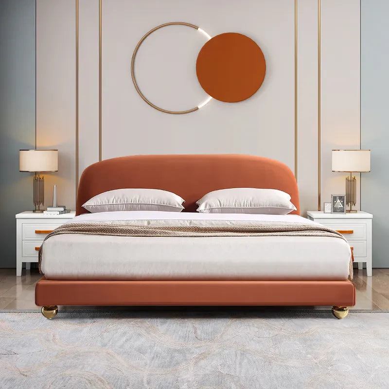 Serene Luxury Upholstered Platform Low Profile Bed