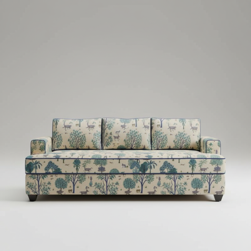 The Baug Sofa — Clean-Lined Lounge, made to order by Wooden Empiro