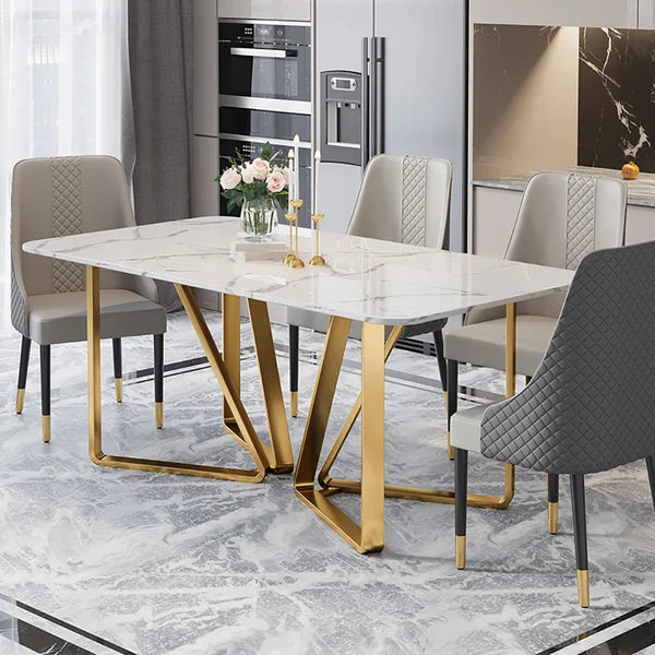 Stern Modern Luxury Dining Table Set