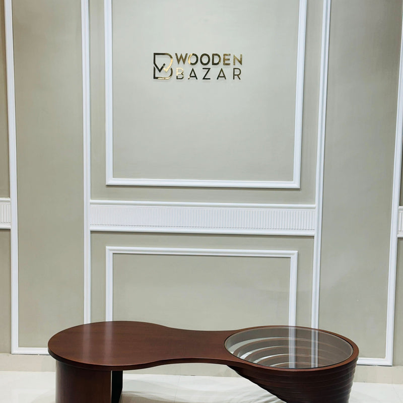 Helical Coffee & Center Table with 100% Natural Teak Wood
