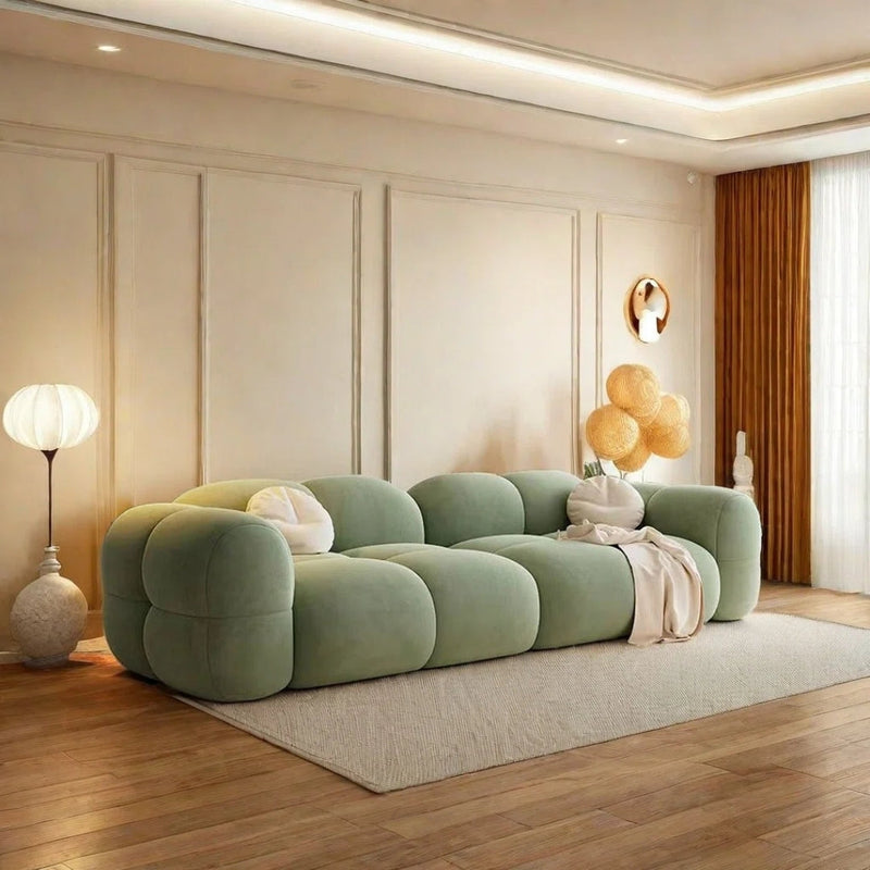 4 Seater Puff Sage Modular Sofa