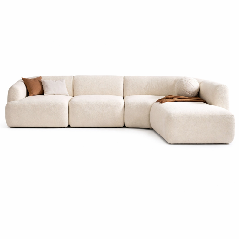 Wheaty Modern Luxury Boucle Sectional Sofa