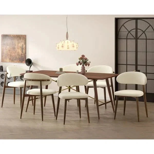 6-Seater Rectangular Dining Table Set – Perfect for Modern Kitchens, Dining Rooms, or Living Spaces