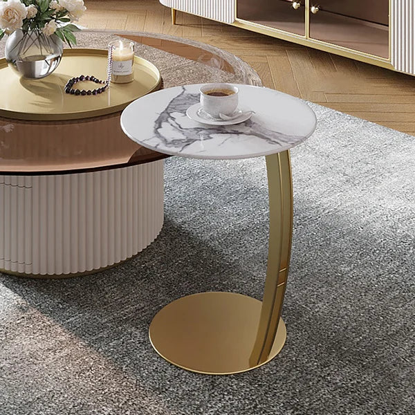 Nasir Modern Round Coffee Table Set