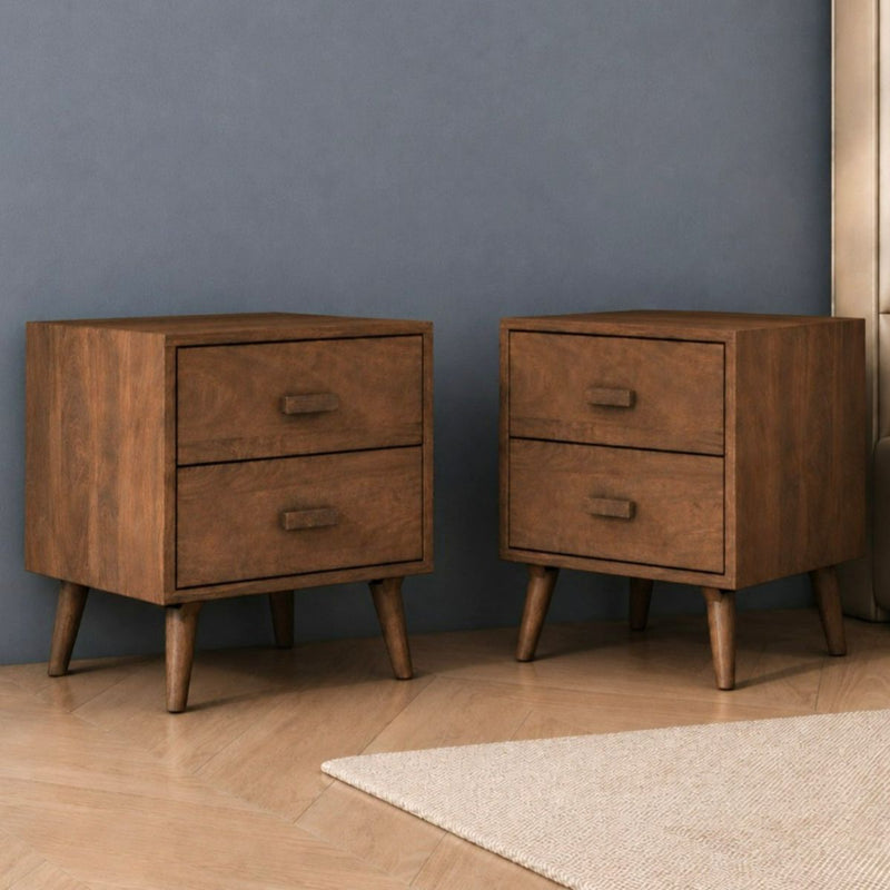 Ellora Wooden Bedside Table