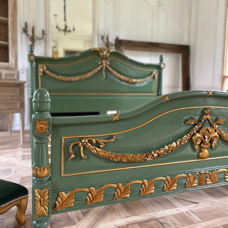 Louis XVI bed with wreaths