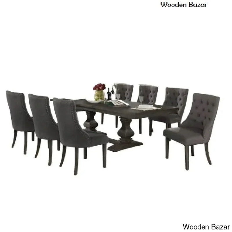 8 seater Dining Table set in teak wood
