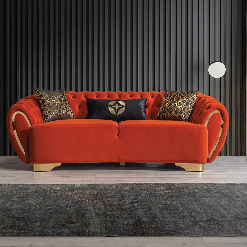 Milano Modern Luxury Chesterfield Designer Sofa Set