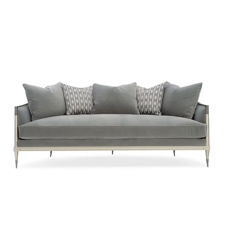 Curved Arm Upholstered Sofa – Chic Accent for Your Home Decor