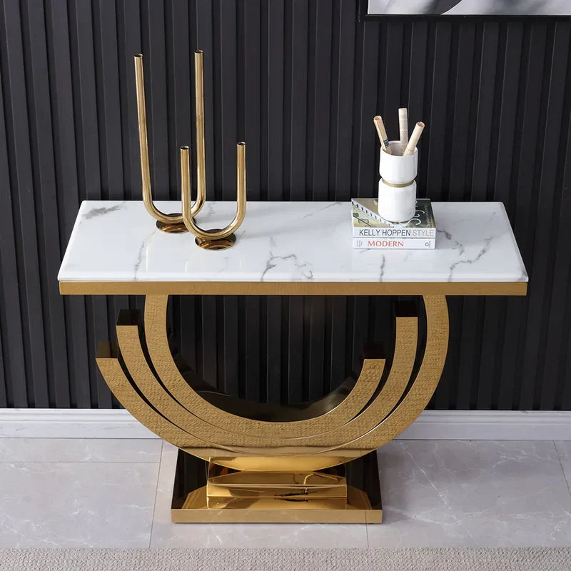 Mozo Designer Luxury Console with  Marble Top