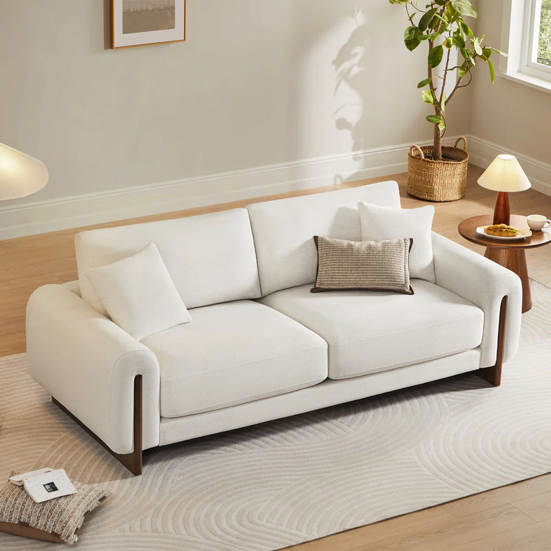 Jackison Upholstered Sofa With Wood Legs - Craft Decor