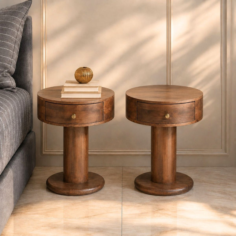 Avo Wooden Bedside Table
