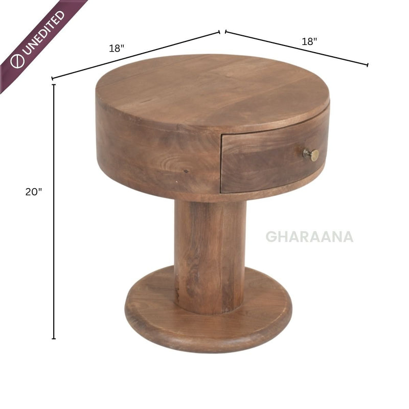 Avo Wooden Bedside Table