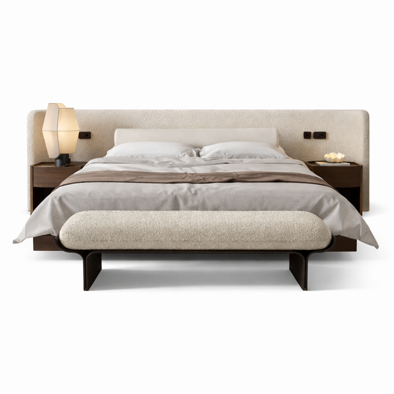 Victoria Modern Boucle Bed With Storage