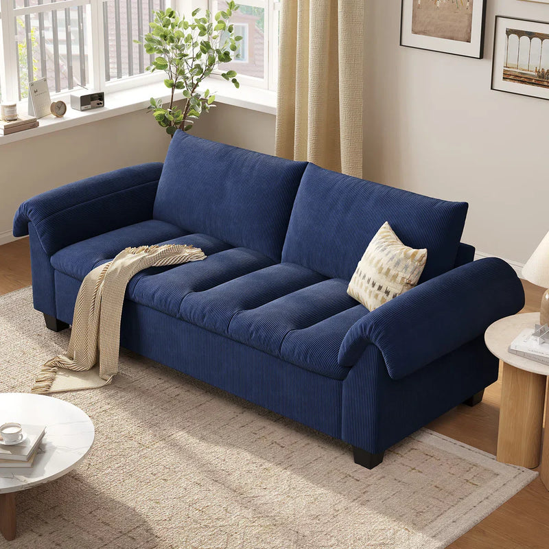 Wimpik Upholstered Sofa With Wood Legs - Craft Decor