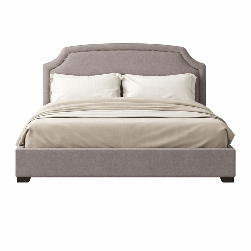 Monarch Rise Upholstered Metal Platform Bed