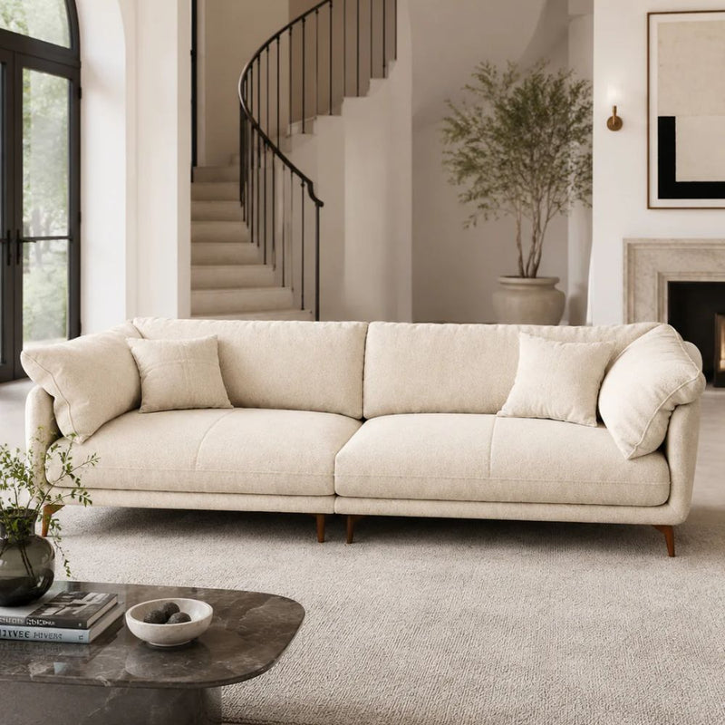 4 Seater Modern Plush Lounge Sofa