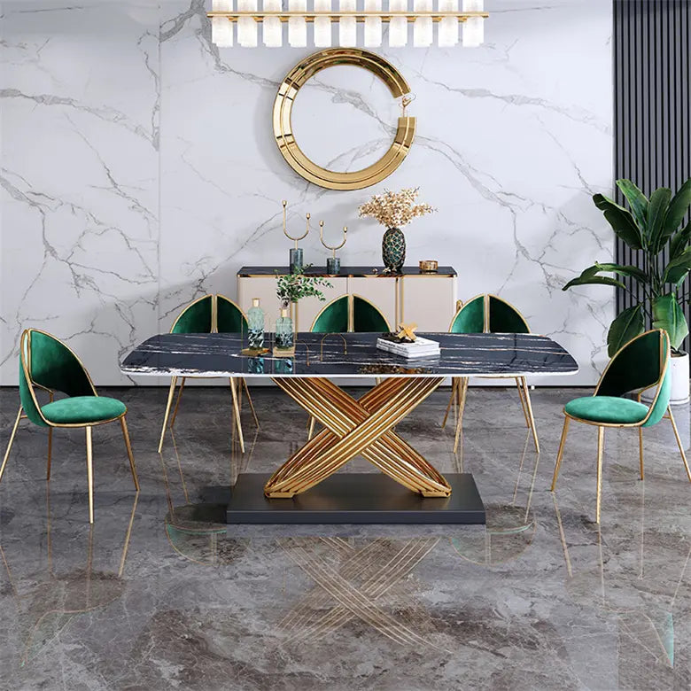 Nova Stylish and Modern Axis Dining Table and Chair Set - Perfect for Your Fashionable Home
