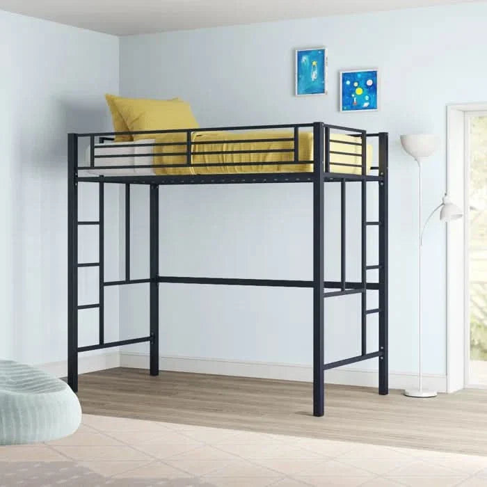 Nevvy Twin Metal Platform Loft Bed - Craft Decor