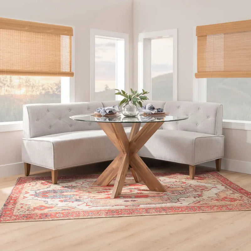 Space-Saving Corner Nook Dining Table Set