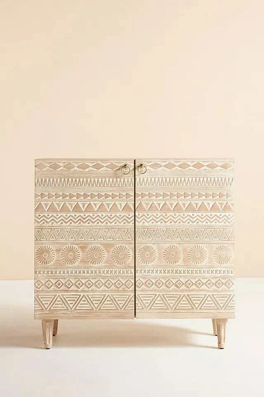 Qascer Bar Cabinet - Wooden Empiro