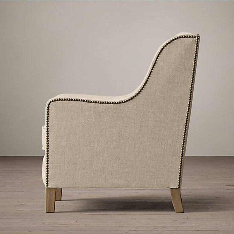 Ararat Wing Chair In Beige Colour