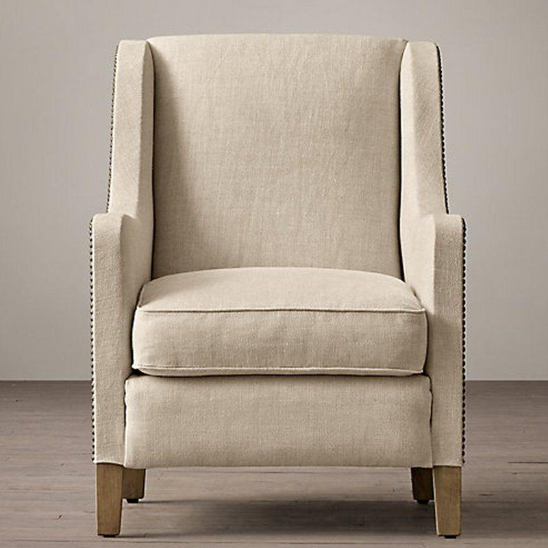 Ararat Wing Chair In Beige Colour