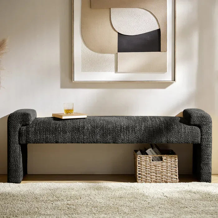 Gelly Modern Upholstered Accent Bench - craft decor