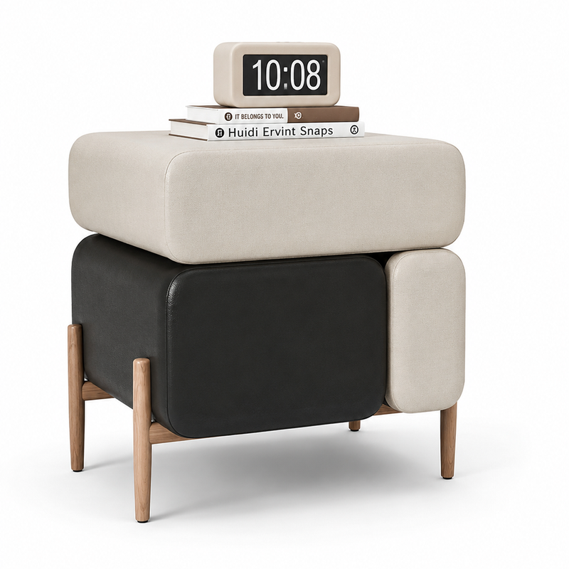 The Elvora Bedside Table — Modern Nightstand with Smart Storage