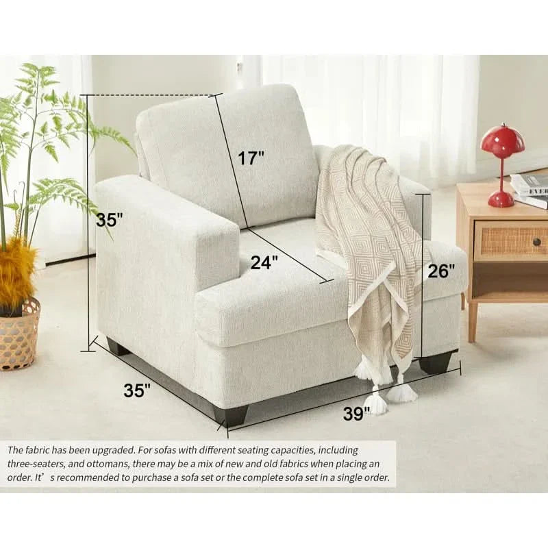 Jennick Upholstered Armchair - Wooden Empiro