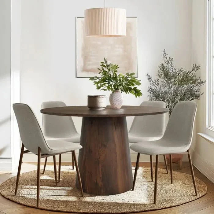 Blwinder 5 - Piece Round Pedestal Dining Table Set