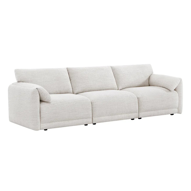 Sinhered Upholstered Sofa With Solid Wood Leg - Wooden Bazar