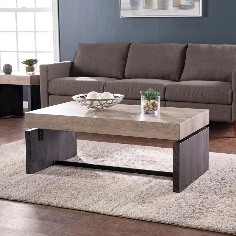 Wiping Duo-Tone Coffee Table - Wooden Empiro
