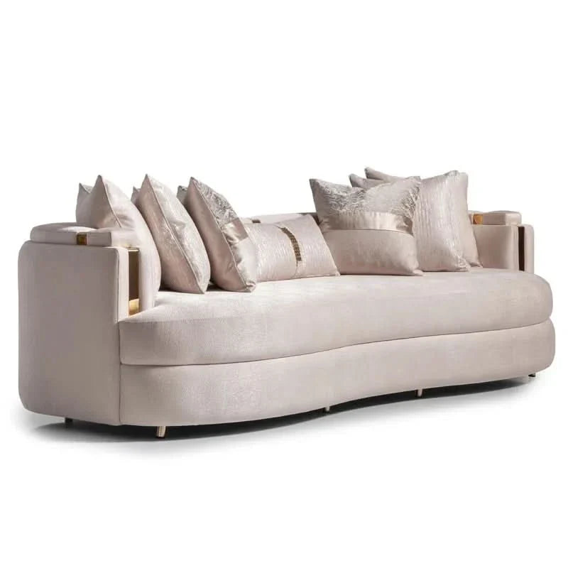 Carmelaz 102'' Square Arm 3 Seater Curved Sofa