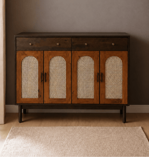 Tira Wooden Full Size Shoe Cabinet - Shoe Racks - Gharaana