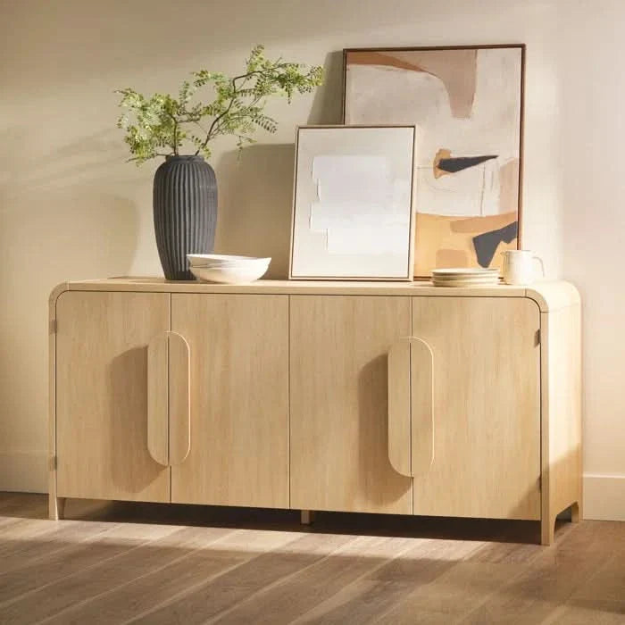 Jeddy Modern Sideboard with Rounded Edges