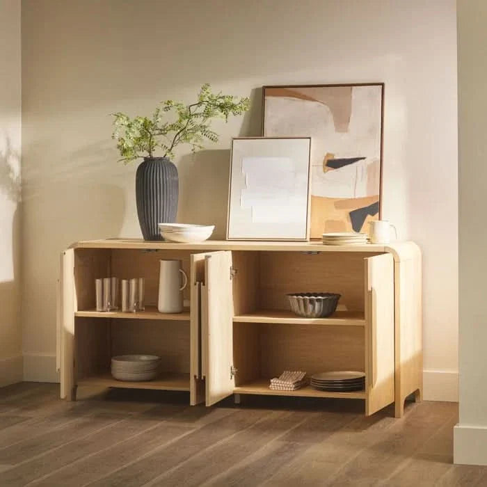 Jeddy Modern Sideboard with Rounded Edges