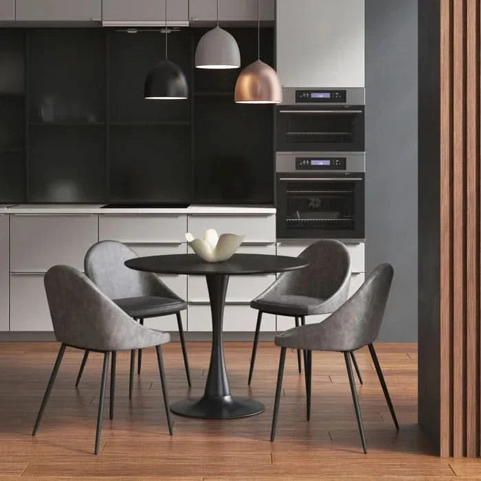 Harikson Stylish 4 Seater Pedestal Dining Set - Wooden Empiro