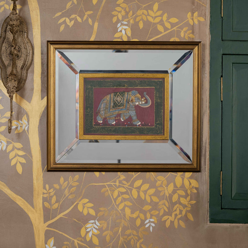 Temple Elephant Painting on Silk